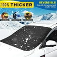 thumbnail image 1 of Magnetic Thermal Insulated Winter Snow Windshield Cover with Frostproof Reflective Silver Fabric for All-Weather Outdoor Car Protection, 1 of 7