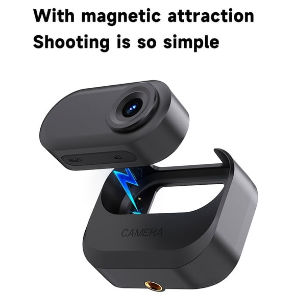 Magnetic Thumb Camera HD Pet Instant Student Camera Outdoor Sports Anti-shake Cycling Vlog Travel High-Resolution Camera