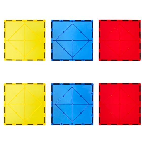 Magnetic Tiles Building Blocks 6 PCS Large STEM Toy