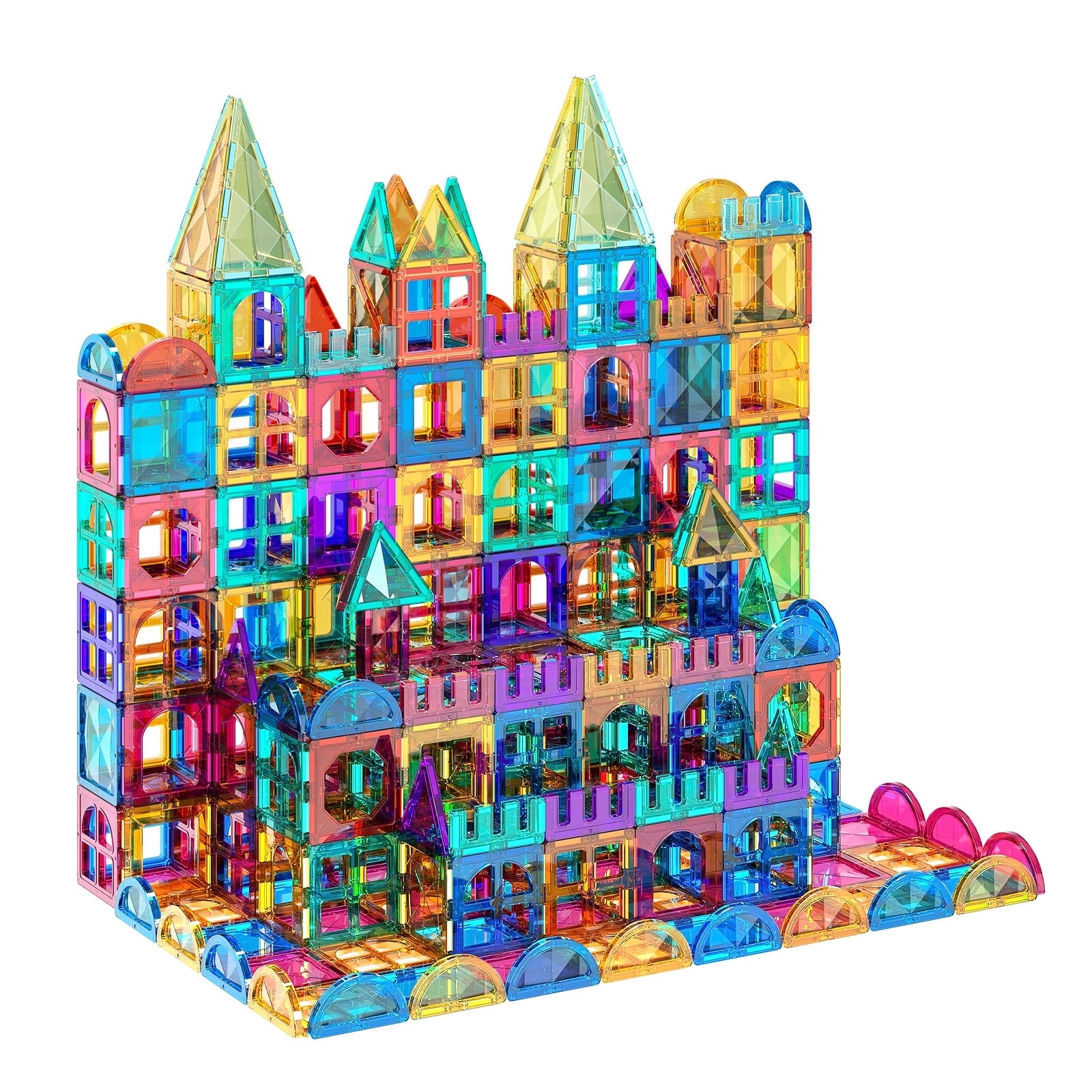 Magnetic Tiles,Building Blocks, Magnets Building Set, Learning and Education Toys Christmas Toy Gift for Ages 3 4 5 6 7 8+ Year Old Toddler Kids Boys and Girls