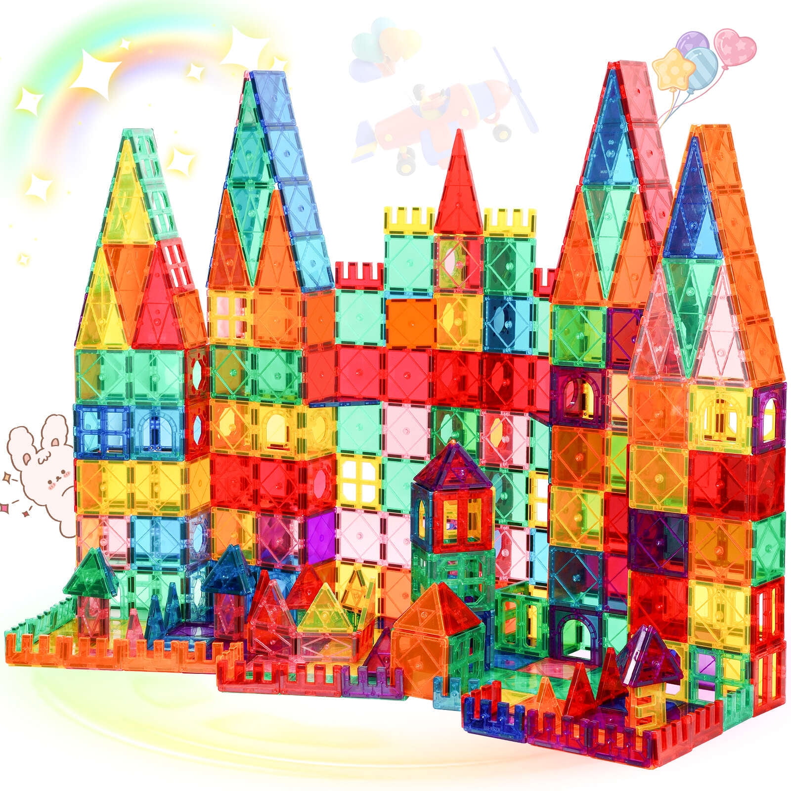 FunMagic Magnetic Tiles, Magnet Building Set,Magne