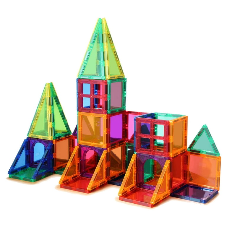 Magnetic Tiles, Toy for 3 4 5 6 7 8 Year Old Boys Girls Kids & Toddlers,  Magnetic Blocks Building Set, Magnetic Tiles for Kids, STEM Building Toy