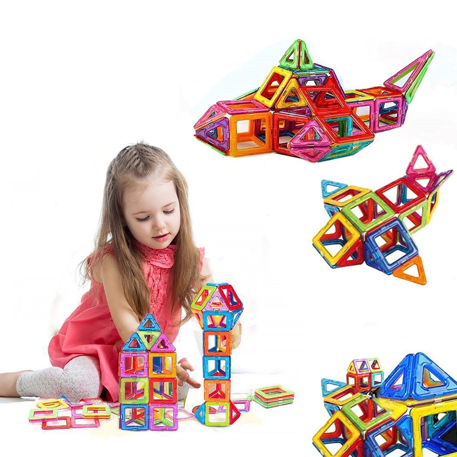 Magnetic Tiles for Toddlers 3-5, 30 Piece Magnetic Blocks for Kids Ages ...