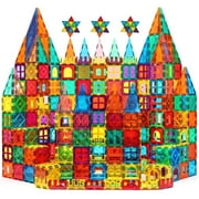 Magnetic Tiles for Kids,Educational Magnetic Building Blocks for Boys Girls, STEM Preschool Kidergarten Learning Toys