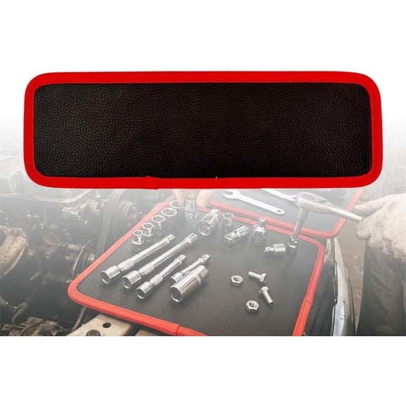 Magnetic Tool Mat Heavy Duty Flexible Magnetic Tray for Tools Garage Workshop Socket Organizer Anti Slip Tool Holder for Mechanics Auto Repair Tool Storage,M - 13 * 4.33inch