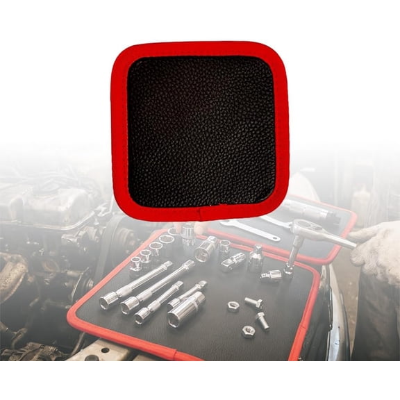 Magnetic Tool Mat Heavy Duty Flexible Magnetic Tray for Tools Garage Workshop Socket Organizer Anti Slip Tool Holder for Mechanics Auto Repair Tool Storage,S - 4.72 * 4.72inch