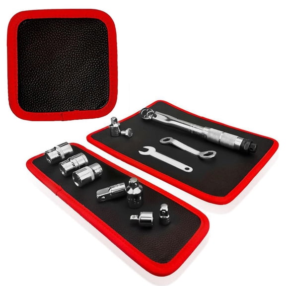 Magnetic Tool Mat & Holder,Flexible Magnetic Tool Mat & Tray Holder,Magneti-c Tools Tray,Scratchproof PVC Surface with Non-Slip Grip | Auto Repair, Toolbox Organizer for Mechanics & DIY