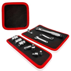 Magnetic Tool Mat & Holder,Flexible Magnetic Tool Mat & Tray Holder,Magneti-c Tools Tray,Scratchproof PVC Surface with Non-Slip Grip | Auto Repair, Toolbox Organizer for Mechanics & DIY