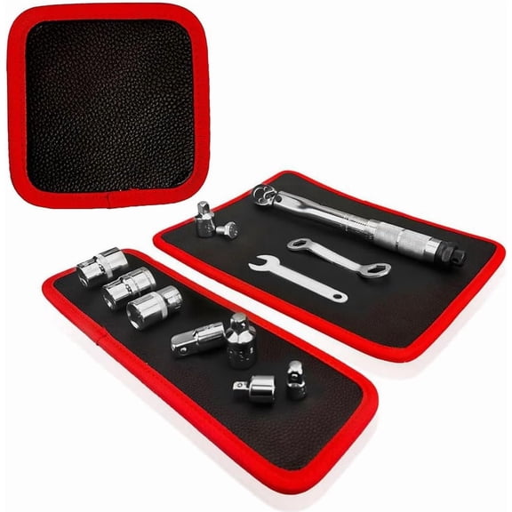 Magnetic Tool Mat & Holder,Flexible Magnetic Tool Mat & Tray Holder,Magneti-c Tools Tray,Scratchproof PVC Surface with Non-Slip Grip | Auto Repair, Toolbox Organizer for Mechanics & DIY