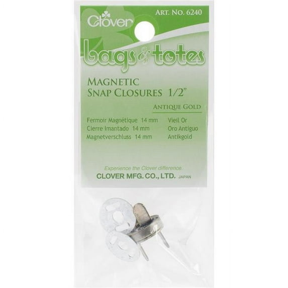 Magnetic Tote Bag Closure 1/2-Antique Gold