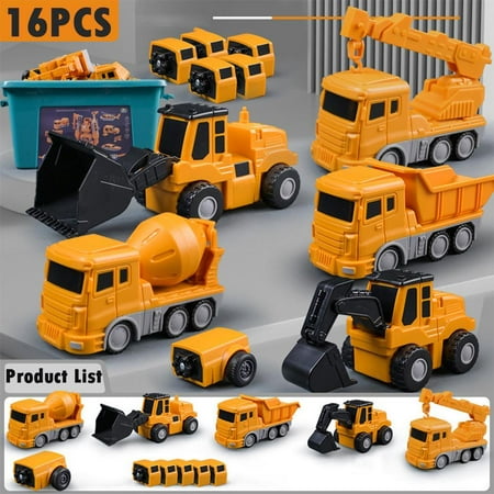 Magnetic Toys Kids Magnetic Robocar Set,M-agnetic Transform Engineering Car Assembled Toys with Storage Box,-M-agnetics Building Blocks,Learning Hands on Assembly
