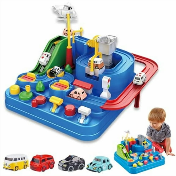 Magnetic Tracks - Build,Race & Learn,2026 New Engineering Slot Cars Toy,Magnetic Block Building Toys Games,Easy to Set up and Fun to Use,Spark Creativity & Independent Play (1 Pcs)