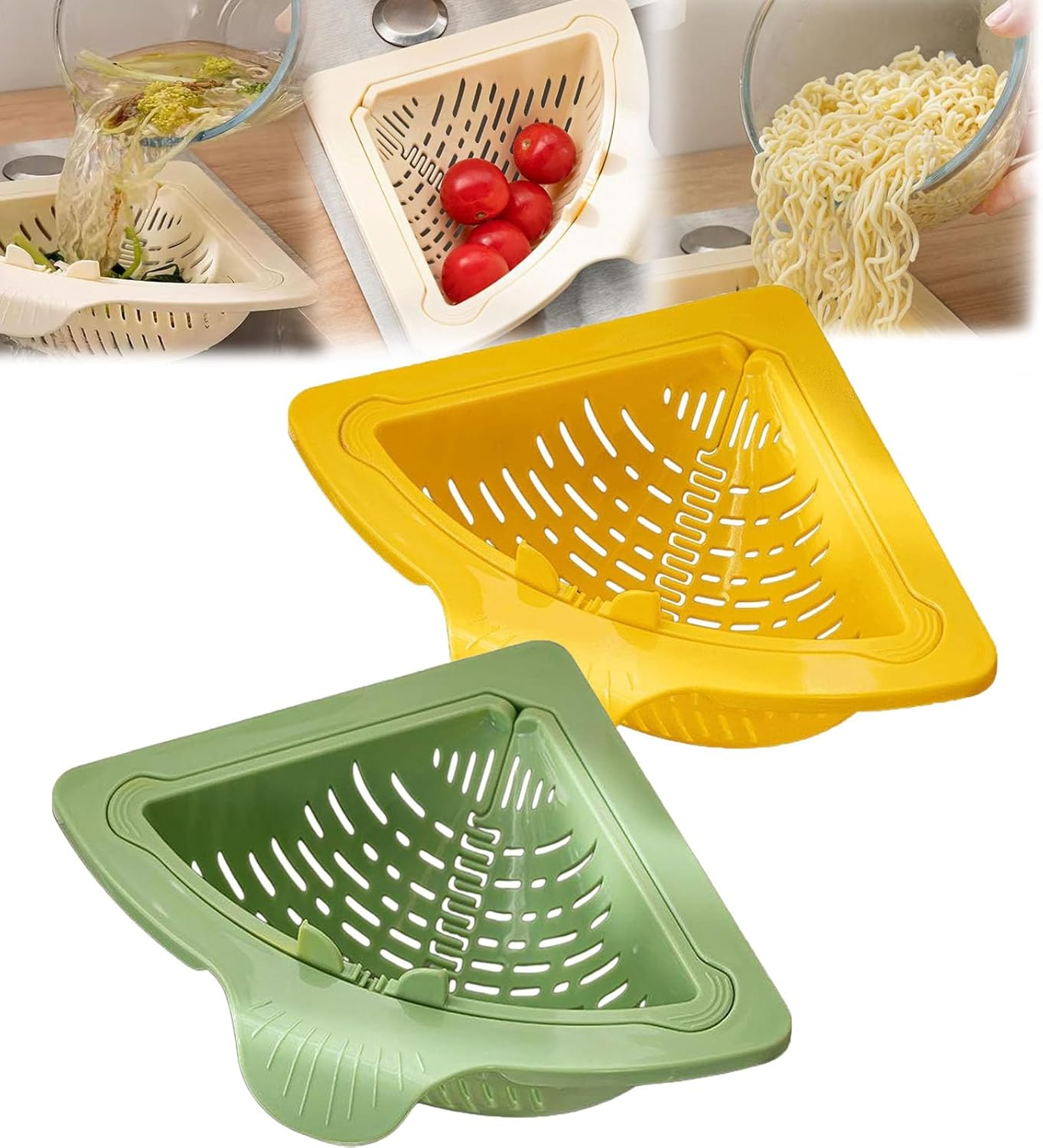 Magnetic Triangular Sink Corner Rack, 2025 New Twist-Open Knob ...
