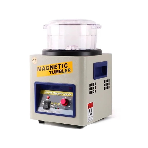 Magnetic Tumbler Jewelry Polisher Mini Metal Finisher Finishing Machine Gold Precision Parts Polisher JH-185 ,Easy to Use