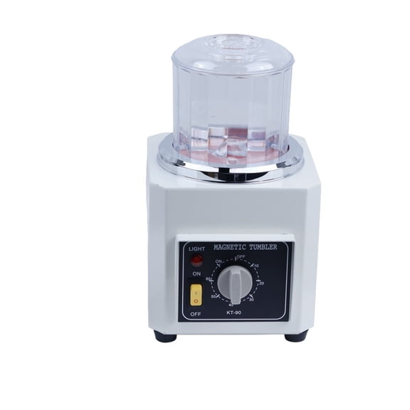 Magnetic Tumbler Jewelry Polisher Mini Metal Finisher Finishing Machine Gold Precision Parts Polisher KT-90 ,Easy to Use