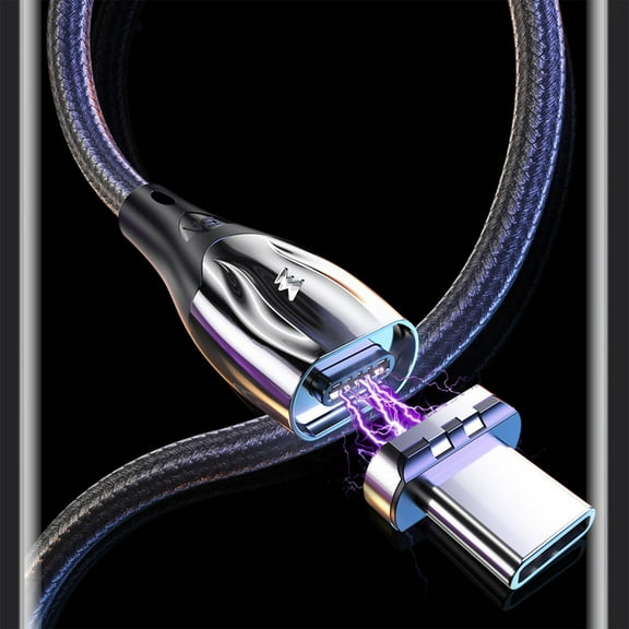 Magnetic USB C Adapter, Type C Connector, Support USB PD 60W, for Mobile Phones Laptops Tablets, Fast Charging, Data Transfer, Anti Short Circuit