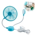 Magnetic USB Fan with Light, Style A 2-in-1 Flexible Gooseneck ...