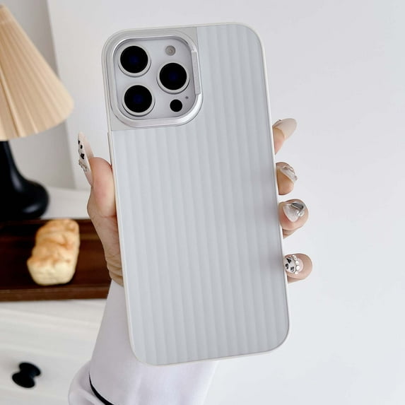 Magnetic Ultra Thin Designed for iPhone 13 Phone Case, Luxury Slim Minimalist Lightweight Matte Hard PC Compatible with Magsafe Cover Protective Bumper Case for iPhone 13 - White