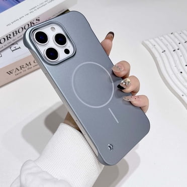 Magnetic Ultra Thin Frosted Designed For IPhone 16 Pro Frameless Case Compatible Magsafe Slim Fit Minimalist Lightweight Matte Hard Cover Protective Bord