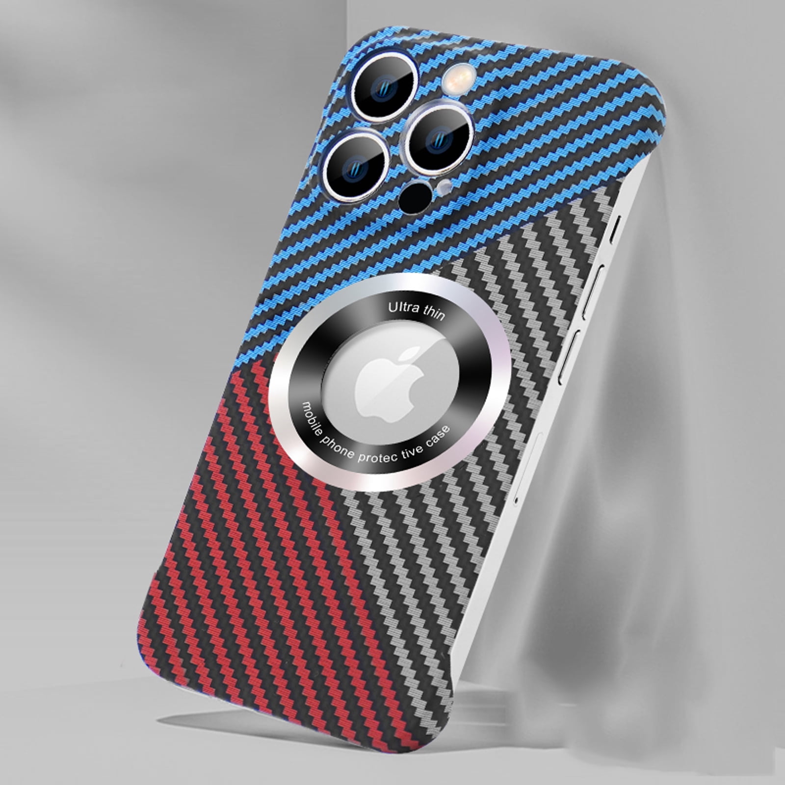 TRAHOO-Ultra-Thin Frosted Soft Touch Skin Borderless Carbon Fiber Bump Texture Case Iphone 16 Plus Phone 6 7 2024 Slim Minimalist Lightweight Framele - View #10