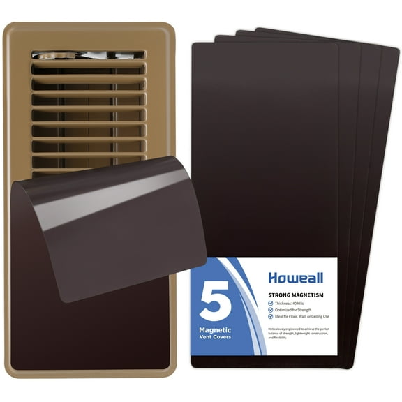 Magnetic Vent Cover for Home 5 Pack 4*10 inch for Floor, Wall and Ceiling Steel Registers - ORB