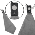 thumbnail image 1 of Magnetic Waffle Weave Microfiber Golf Towel with Clip Gray, 1 of 7
