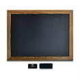 thumbnail image 1 of Magnetic Wall Chalkboard, Large Size 18" x 24", Rustic Wood Frame, Chalkboard Sign, Vertical or Horizontal Wall Mount, Includes Chalk and Eraser, by Better Office Products (Rustic Brown), 1 of 5