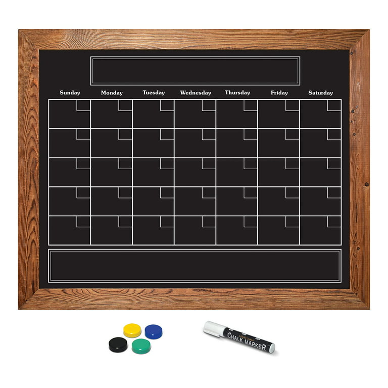 Chalkboard Calendar Sign, Office Calendar Sign, Chalkboard