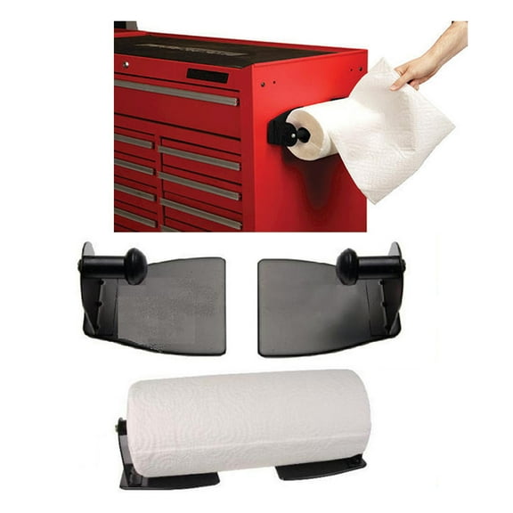Magnetic Wall Mount Kitchen Paper Towel Roll Rack Holder Dispenser Household