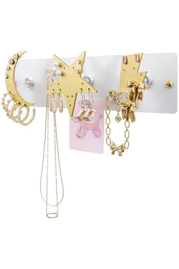 Magnetic Wall Mounted Jewelry Organizer | Hanging Jewelry Storage | Preppy Jewelry Holder | Trendy Jewelry Storage Solutions For Girls & Young Adults