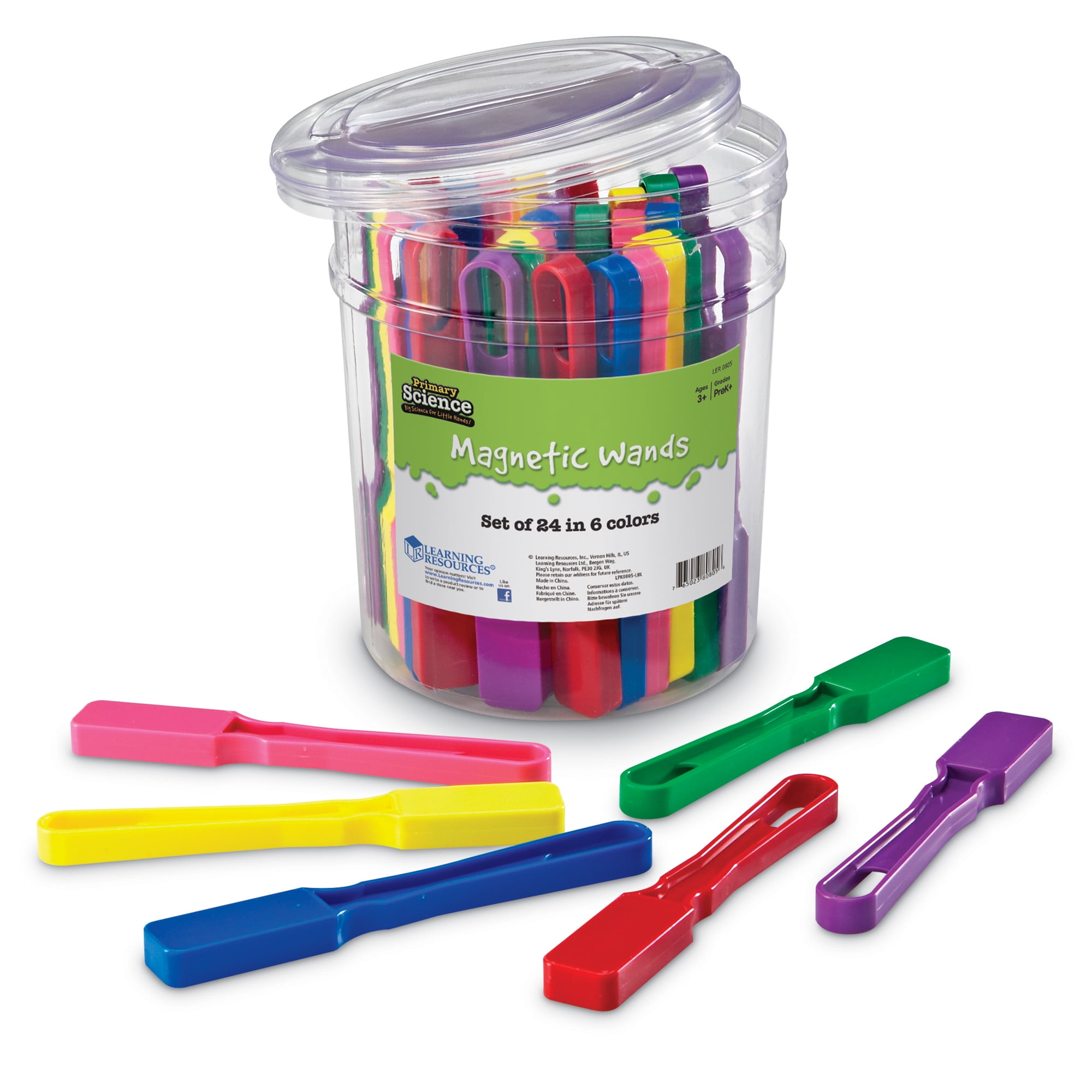 Learning Resources Magnetic Wands, Classroom Supplies, Observation Skills, Set of 24, Ages 3+