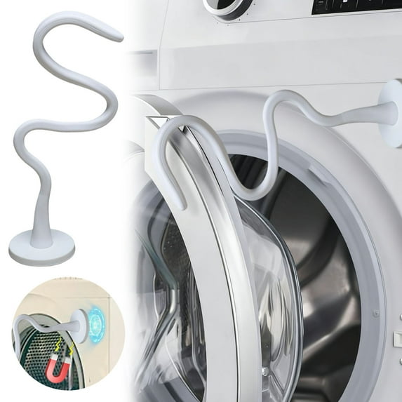 Washer Door Prop Stopper for Front Load Washing Machines,Universal Flexible Door Holder to Keep Washer Door Open | Prevent Mold Mildew Odors | Removable Silicone Dryer Door Support Accessory