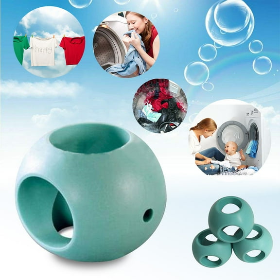 Magnetic Washing Ball Set for Laundry Machine, Reusable Deep Cleaning Sphere for Lint, Alternative to Detergent for Sensitive Skin Households