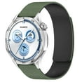 thumbnail image 1 of Magnetic Watch Band for Samsung Galaxy Watch 4 Classic 46mm Bands for Women Men, Sports Silicone Magnetic Strap Replacement Texture Loop for Samsung Galaxy Watch 4 Classic 46mm, Greenblack, 1 of 9