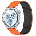 thumbnail image 1 of Magnetic Watch Band for Samsung Galaxy Watch 6 Classic 43mm Bands for Women Men, Sports Silicone Magnetic Strap Replacement Texture Loop for Samsung Galaxy Watch 6 Classic 43mm, Orangeblack, 1 of 9