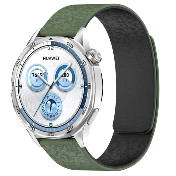 Magnetic Watch Band for Samsung Galaxy Watch 7 40mm Bands for Women Men, Sports Silicone Magnetic Strap Replacement Texture Loop for Samsung Galaxy Watch 7 40mm, Greenblack