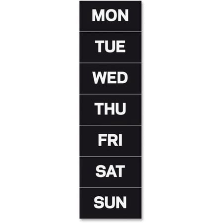 Magnetic Weekday Calendar Characters