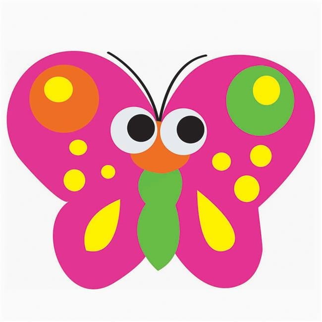 Butterfly Shaped Magnetic Whiteboard Erasers for Kids, Set of 6