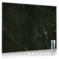 thumbnail image 1 of DOLLAR BOSS Magnetic Whiteboard Dry Erase White Board 24"x18" Black Marble Decorative White Board for Wall White Board for Home Office Decor, Bedroom, Kitchen, Classroom with Magnets & Markers, 1 of 9