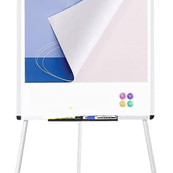 Magnetic Whiteboard Easel, 36 x 24 Inches, Portable Dry Erase Board Height Adjustable for School Office and Home