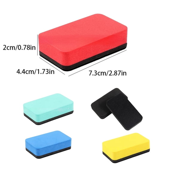 Magnetic Whiteboard Eraser, Dry Eraser Board Erasers,2.87"×1.73"×0.79",1PC(Black)