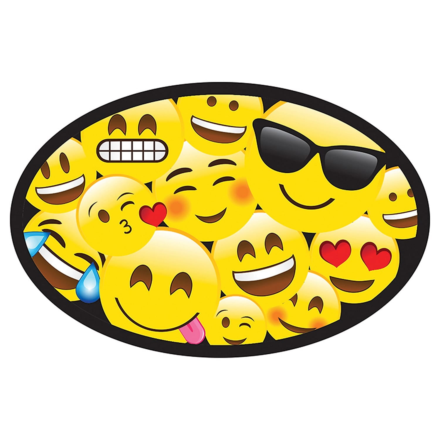 Yellow Emoji Magnetic Whiteboard Eraser for Kids