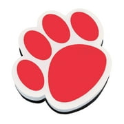 Magnetic Whiteboard Eraser, Red Paw | Bundle of 2 Each