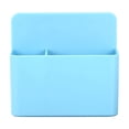 thumbnail image 1 of Magnetic Whiteboard Pen Holder, Plastic Multifunctional Stationery Storage Box Organizer for Refrigerator Office School Classroom Magnetic Surface Mount, Blue, 1 of 6