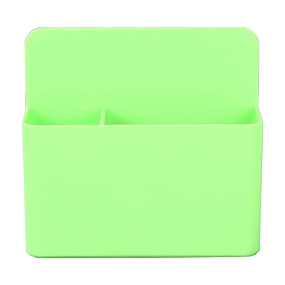 Magnetic Whiteboard Pen Holder, Plastic Multifunctional Stationery Storage Box Organizer for Refrigerator Office School Classroom Magnetic Surface Mount, Green
