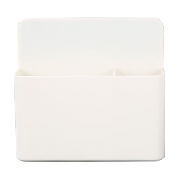 Magnetic Whiteboard Pen Holder, White Multi-Use Desk Organizer, 1Pc Small Storage Caddy For Office Supplies Home School Classroom Art Studio Dorm Workstation Countertops--