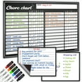 thumbnail image 1 of Magnetic Whiteboard Reward Chore Chart – Dry Erase Refrigerator Responsibility Incentive Chart w/Bonus - Grocery List and Notepad for Kitchen Refrigerator, 1 of 8