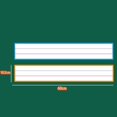 Magnetic Whiteboard Sticker Four-Line Three-Grid Colored Frame ...