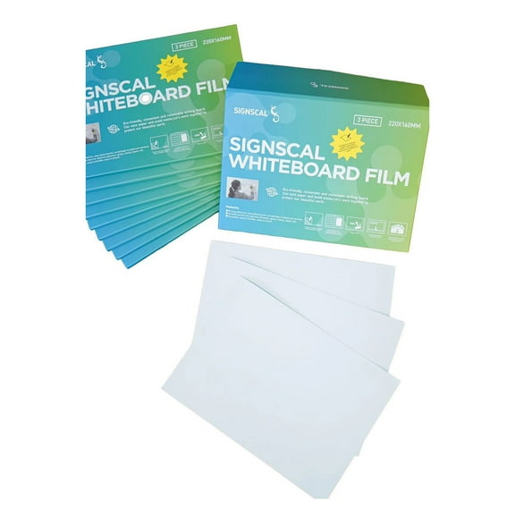 Magnetic Whiteboard Sticker | Self- Soft Plastic Whiteboard Sheet - Writable & Erasable Surface for Office, Home, Graffiti, Notes | 56x84cm 1pc or 22x16cm 3pcs