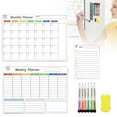 Whiteboard Wall Sticker Refrigerator Daily Calendar Whiteboard
